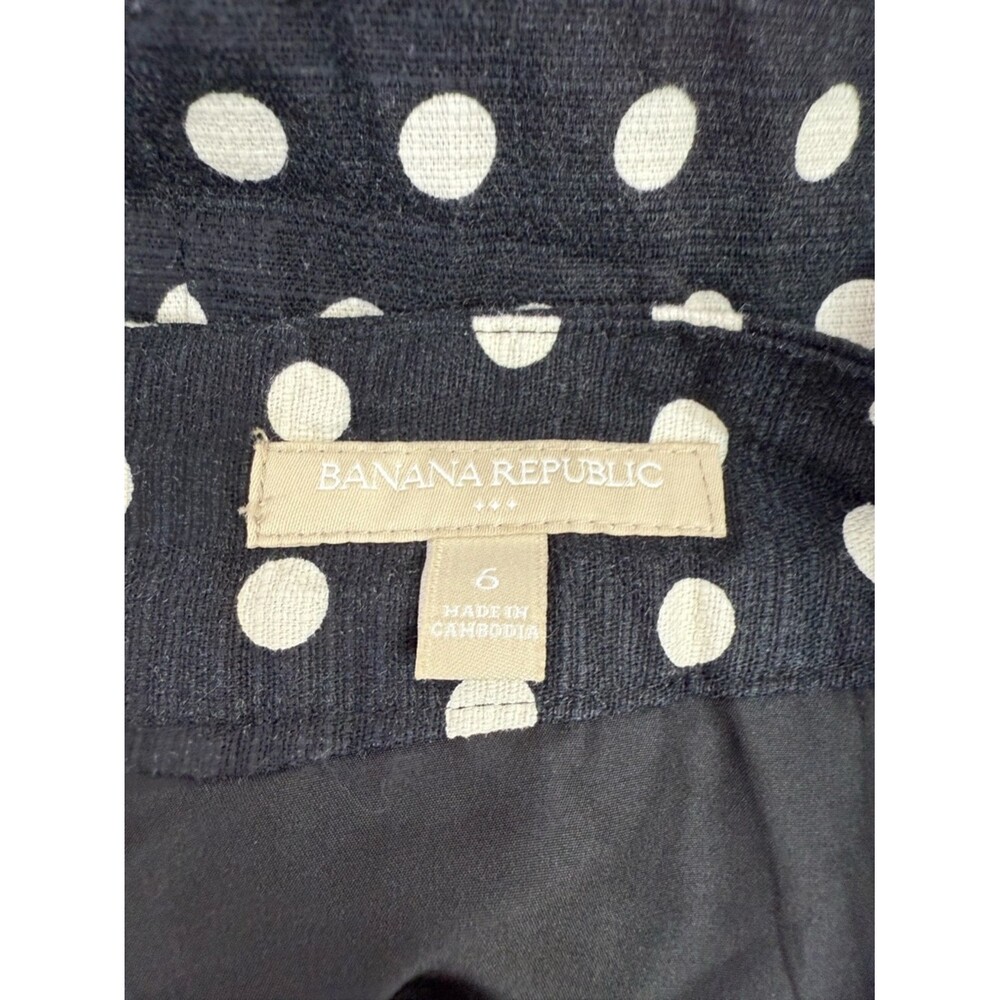 Banana Republic Midi Pencil Skirt dramatic casual Polka Dot Black and White - Picture 8 of 11